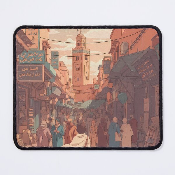 Item preview, Urban Pastel Vista of Atlas Mountains designed and sold by JacksoonLester.