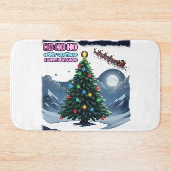 Item preview, Blocky Christmas Tree Winter Scene designed and sold by Fun-and-joy.