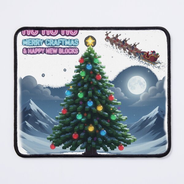 Item preview, Blocky Christmas Tree Winter Scene designed and sold by Fun-and-joy.