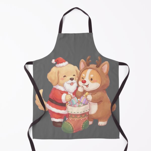 Item preview, Christmas Secret Santa Golden Retriever & Reindeer Corgi On Mission designed and sold by Cute-Ur-Day.