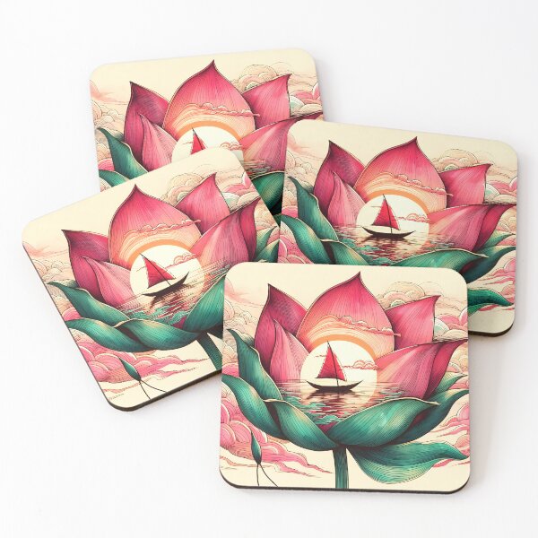 Item preview, Flower Boat, Ai Generated Art  designed and sold by ACC .