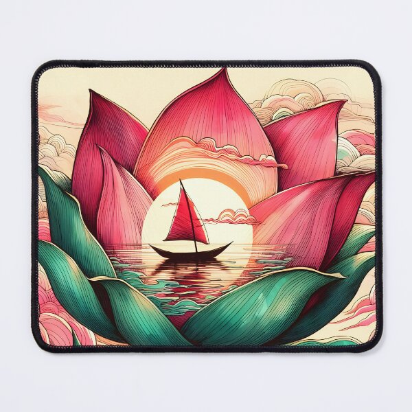 Item preview, Flower Boat, Ai Generated Art designed and sold by ACC .