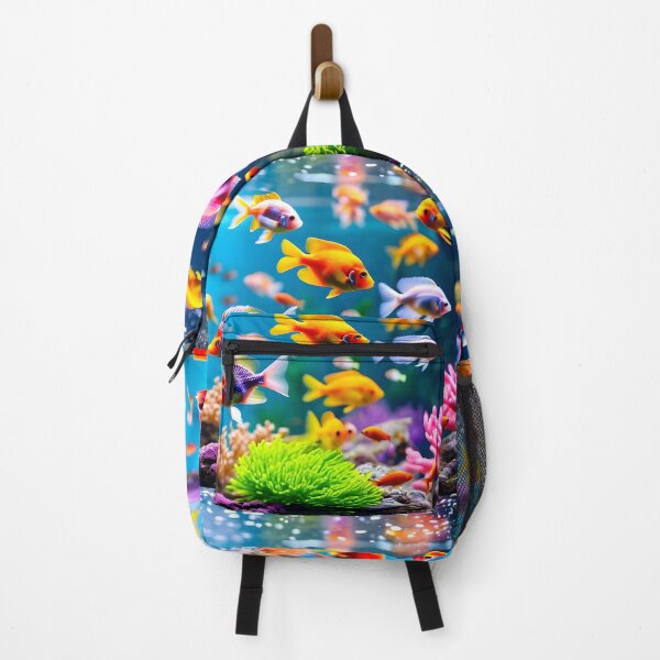 Item preview, colorful fish in aquarium designed and sold by Nikoleta Vukovic.