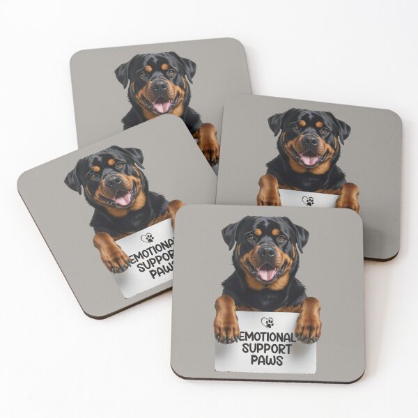 Item preview, Cute Rottweiler - Emotional Support Paws  designed and sold by SolaoLab.