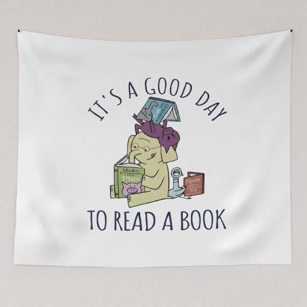Item preview, It's A Good Day To Read, Books, Librarian, Read More Books, Bookish, Book Lover Teacher, Pig Elephant designed and sold by DesignDenDo ⭐⭐⭐⭐⭐.