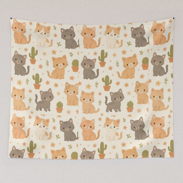 Item preview, Meow and Succulents: Chibi Cactus Kittens designed and sold by JerboT-shirt.