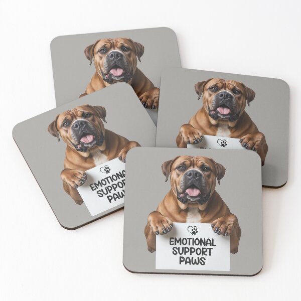 Item preview, Cute Bullmastiff - Emotional Support Paws  designed and sold by SolaoLab.