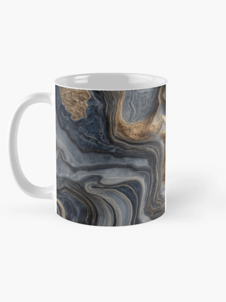 Thumbnail 5 of 6, Coffee Mug, Graphitte marble pattern designed and sold by SmileshareShop.