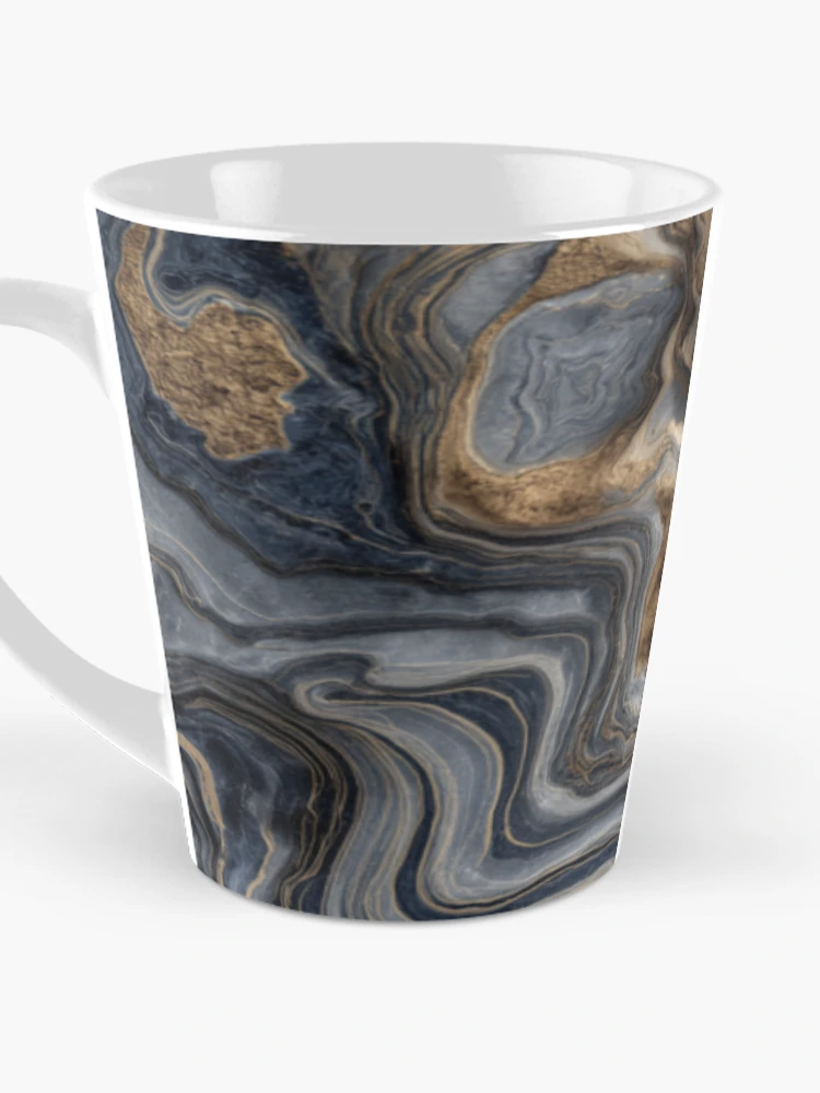 Thumbnail 3 of 4, Coffee Mug, Graphitte marble pattern designed and sold by SmileshareShop.