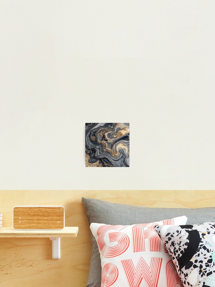 Thumbnail 2 of 3, Photographic Print, Graphitte marble pattern designed and sold by SmileshareShop.