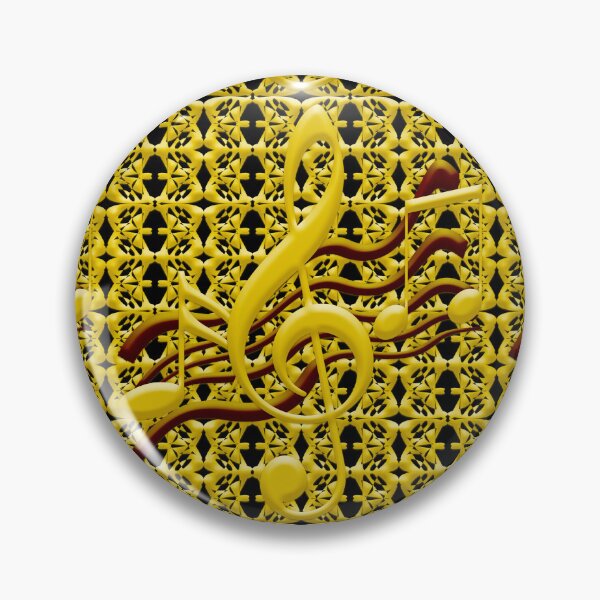 Item preview, Gold Metal Grid and Musical Notes designed and sold by mavicfe.