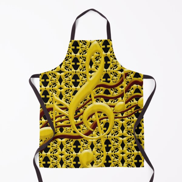 Item preview, Gold Metal Grid and Musical Notes designed and sold by mavicfe.