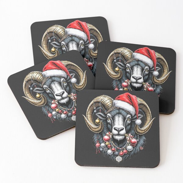 Item preview, Ultra-Premium Christmas Ram | Holiday Horn Titan designed and sold by ColorSplash123.