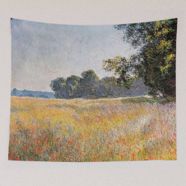 Item preview, Field of Oats and Poppies by Monet designed and sold by tomorrowsart.