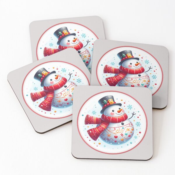 Item preview, Colorful Christmas Snowman designed and sold by Art-Arcade6.