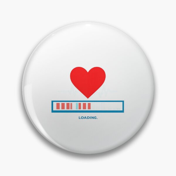 Item preview, A loading bar shaped like a heart designed and sold by STICKERS FOR SALE NOW.