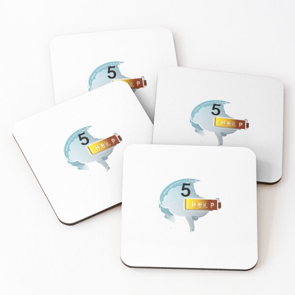 Item preview, A digital brain icon with 5% charge and a “Help” button designed and sold by STICKERS FOR SALE NOW.