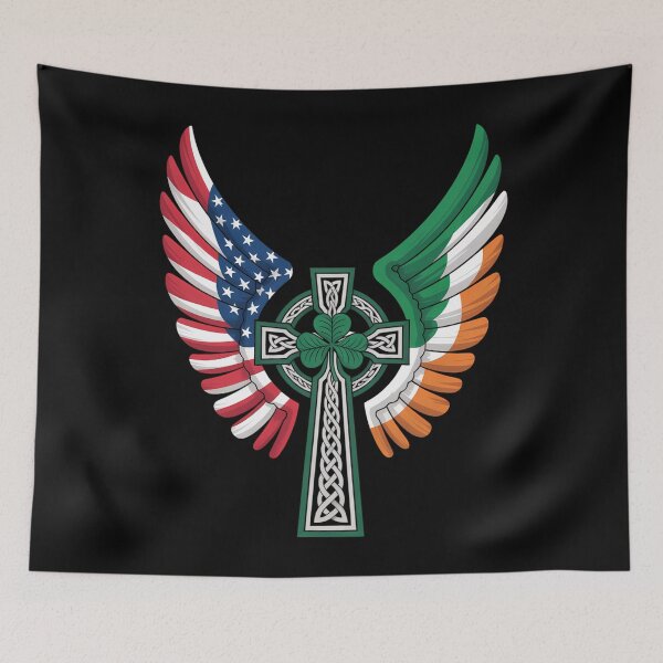 Item preview, USA Flag Irish American St Patrick_s Day designed and sold by TikCore.