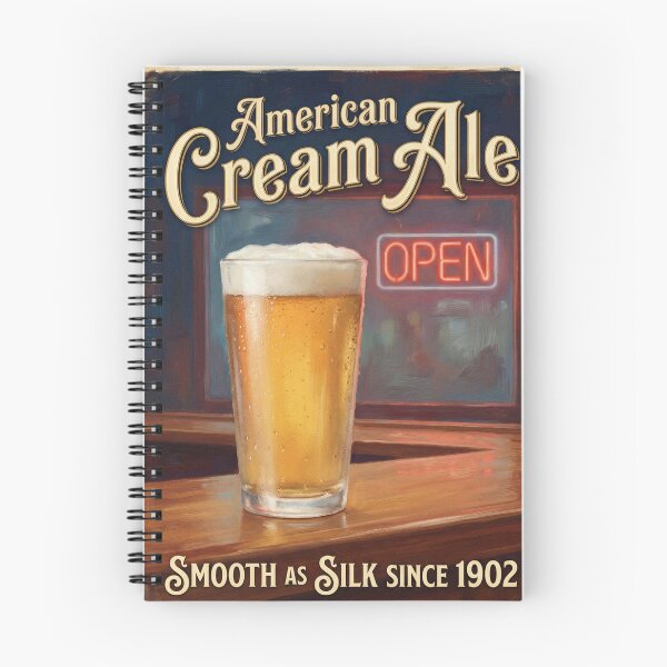 Item preview, AMERICAN CREAM ALE SMOOTH AS SILK SINCE 1902 Vintage 1950s Frosty Pint Poster designed and sold by Cozy-Old-Pub.