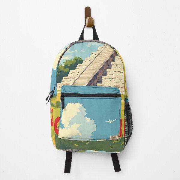 Item preview, Chichén Itzá, Yucatán, Mexico: Vintage-Style Painterly Travel Poster designed and sold by LSVart.