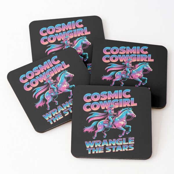 Item preview, cosmic cowgirl - space cowgirl - galactic cowgirl - sci-fi western - space western - futuristic cowgirl - intergalactic outlaw - cowgirl in space - rodeo in space - nebula cowgirl - western sci fi designed and sold by JansenGS.