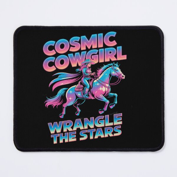 Item preview, cosmic cowgirl - space cowgirl - galactic cowgirl - sci-fi western - space western - futuristic cowgirl - intergalactic outlaw - cowgirl in space - rodeo in space - nebula cowgirl - western sci fi designed and sold by JansenGS.
