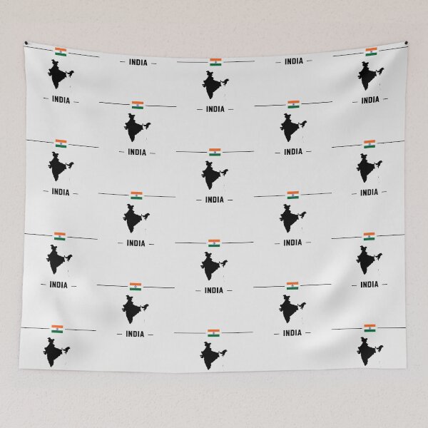Item preview, Proudly India – Flag & Map Minimalist Design designed and sold by mashmosh.