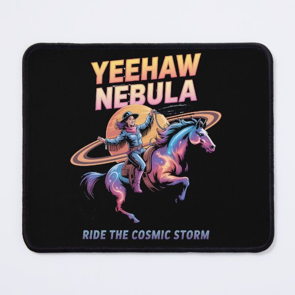 Item preview, cosmic cowgirl - space cowgirl - galactic cowgirl - sci-fi western - space western - futuristic cowgirl - intergalactic outlaw - cowgirl in space - rodeo in space - nebula cowgirl - western sci fi designed and sold by JansenGS.