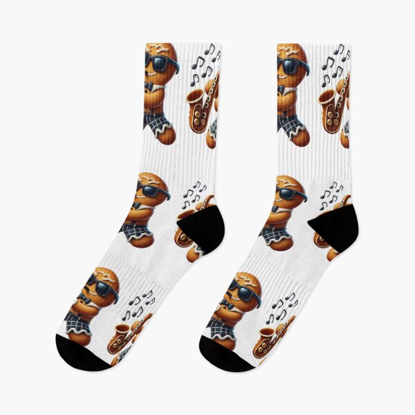 Item preview, Gingerbread Sax Player Christmas Tee – Jazzy Holiday Fun designed and sold by BlankCanvasHaHa.