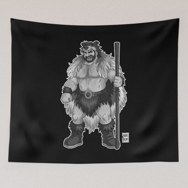 Item preview, ADAM LIKES BEARBARIANS - Greyscale designed and sold by bobobear.