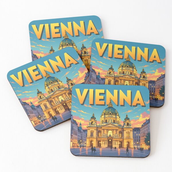 Item preview, Vienna, Austria: Vintage-Style Painterly Travel Poster designed and sold by LSVart.