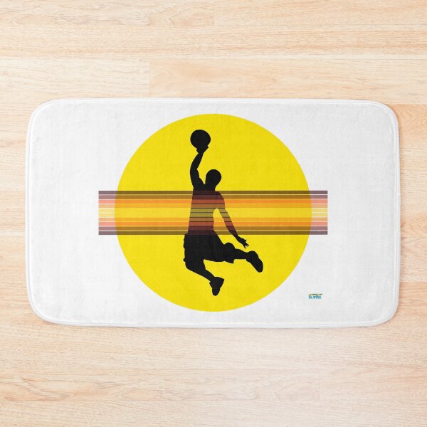 Item preview, Slam Dunk Retro Basketball Silhouette – Red Slam Dunk Player | Vintage Hoops T-Shirt designed and sold by SlanTee.