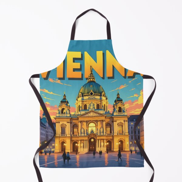 Item preview, Vienna, Austria: Vintage-Style Painterly Travel Poster designed and sold by LSVart.