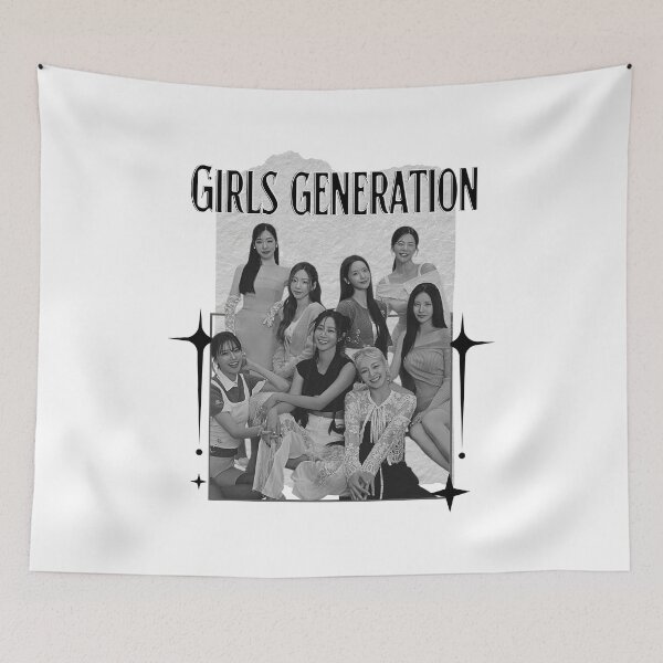 Item preview, Girls’ Generation Kpop Girl group K-music south korean girl group Scrapbook Collage Cozy Y2K Vintage Design designed and sold by HELL0WBELLO.