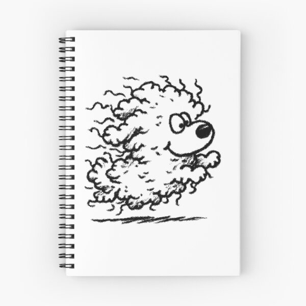 Item preview, Round Bichon Frise Tumbleweed Line Art designed and sold by Flying Doggo.