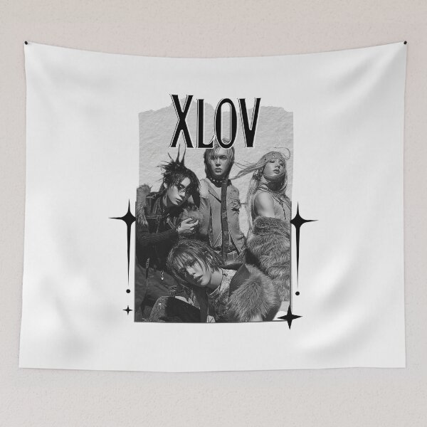 Item preview, XLOV Kpop Boy group K-music south korean Boy group Scrapbook Collage Cozy Y2K Vintage Design designed and sold by HELL0WBELLO.