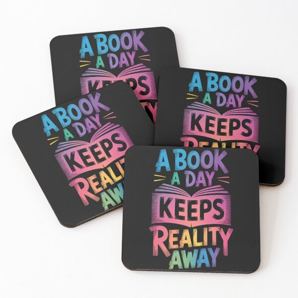 Item preview, A Book A Day Keeps Reality Away Bookworm & Book Lover designed and sold by brinbotty.