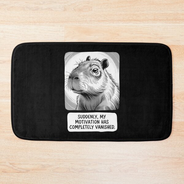 Item preview, Suddenly My Motivation Has Completely Vanished Capybara Meme designed and sold by TikCore.