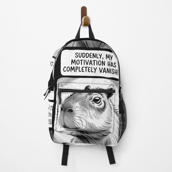 Item preview, Suddenly My Motivation Has Completely Vanished Capybara Meme designed and sold by TikCore.