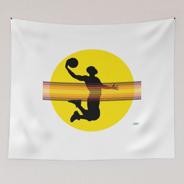 Item preview, Dunker Silhouette – Red sunset | Vintage Hoops T-Shirt - Streetball designed and sold by SlanTee.