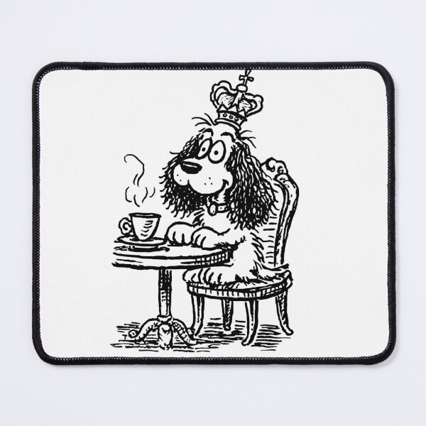 Item preview, Royal Cavalier Spaniel Tea Party Art designed and sold by Flying Doggo.