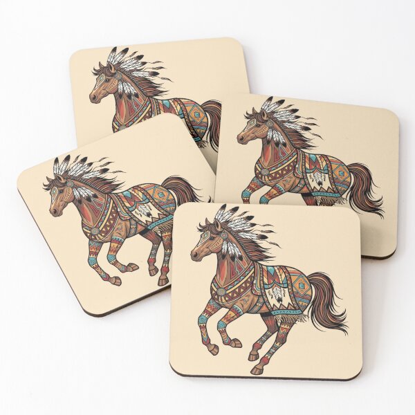 Item preview, Vintage Native American Mustang Horse designed and sold by legendaryskins.