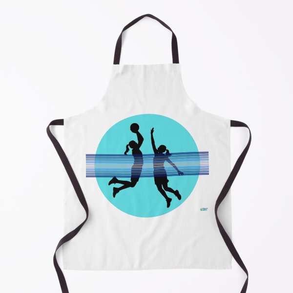 Item preview, Streetball Girls Attack and Defence Basketball Tee – Full Silhouette | Minimal Vector Design designed and sold by SlanTee.