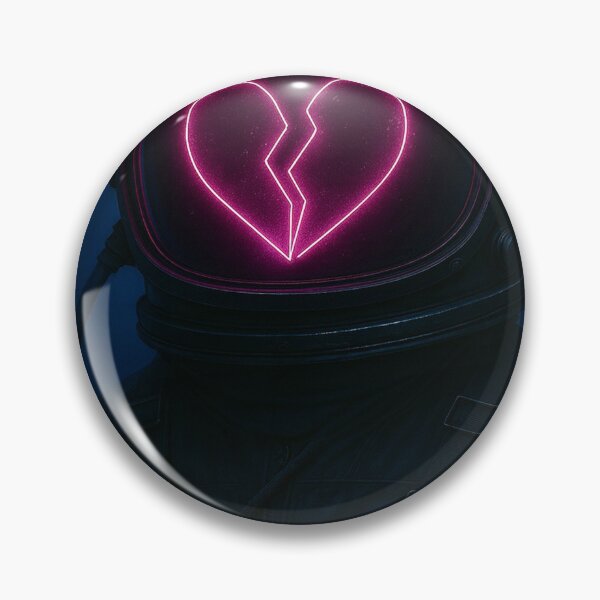 Item preview, Void Where You Once Were: Neon Broken Heart Astronaut Digital Art designed and sold by seamless.