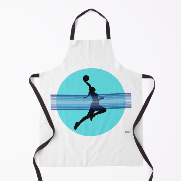 Item preview, Hooper Girl Slam Dunk Basketball Tee – Blue Full Silhouette | Minimal Vector Design designed and sold by SlanTee.