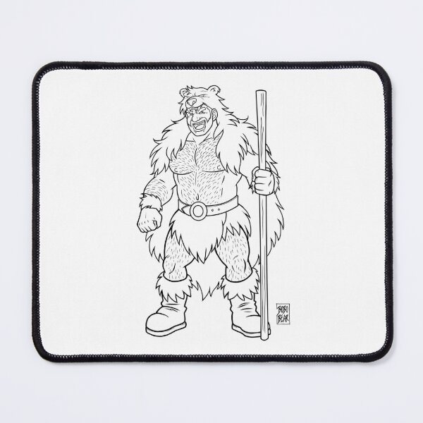 Item preview, ADAM LIKES BEARBARIANS - Black Lineart designed and sold by bobobear.
