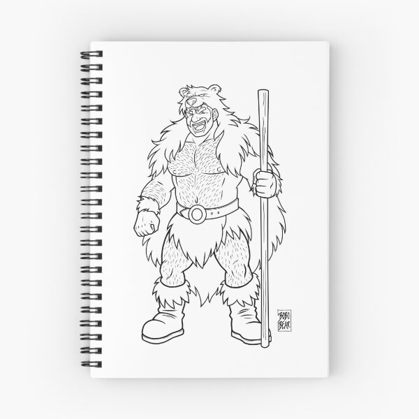 Item preview, ADAM LIKES BEARBARIANS - Black Lineart designed and sold by bobobear.