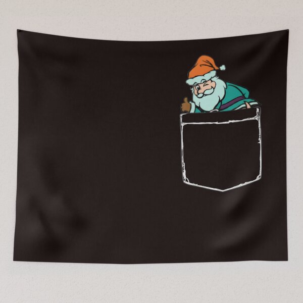 Item preview, Santa Claus Funny Pocket, Bad Santa Prank Humor Sarcastic Santa Humor, Ugly Christmas designed and sold by DesignDenDo ⭐⭐⭐⭐⭐.