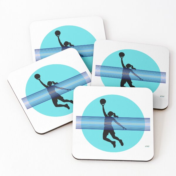 Item preview, Hooper Girl Layup Basketball Tee – Blue Layup Silhouette | Minimal Vector Design designed and sold by SlanTee.