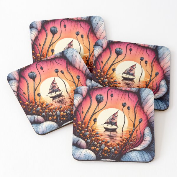 Item preview, Flower Boat, Ai Generated Art  designed and sold by ACC .